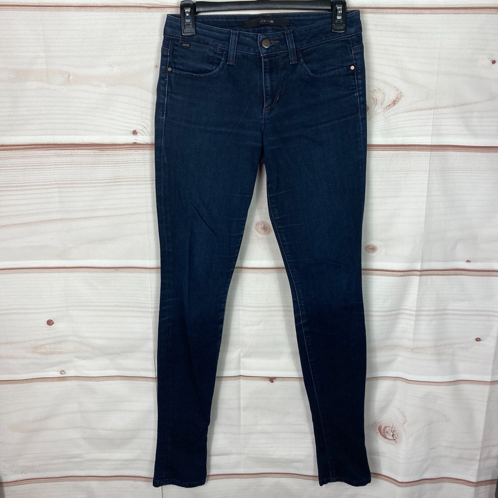 Joes Jeans Womens 26 Blue Chelsea Skinny Leg Mid Rise Dark Wash Denim Stretch